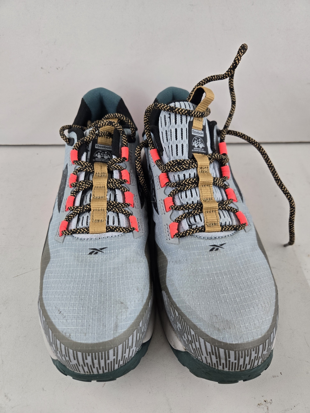 Reebok Woman's Lightweight Running Shoe - Gray with Pink Accents - Picture 9 of 11
